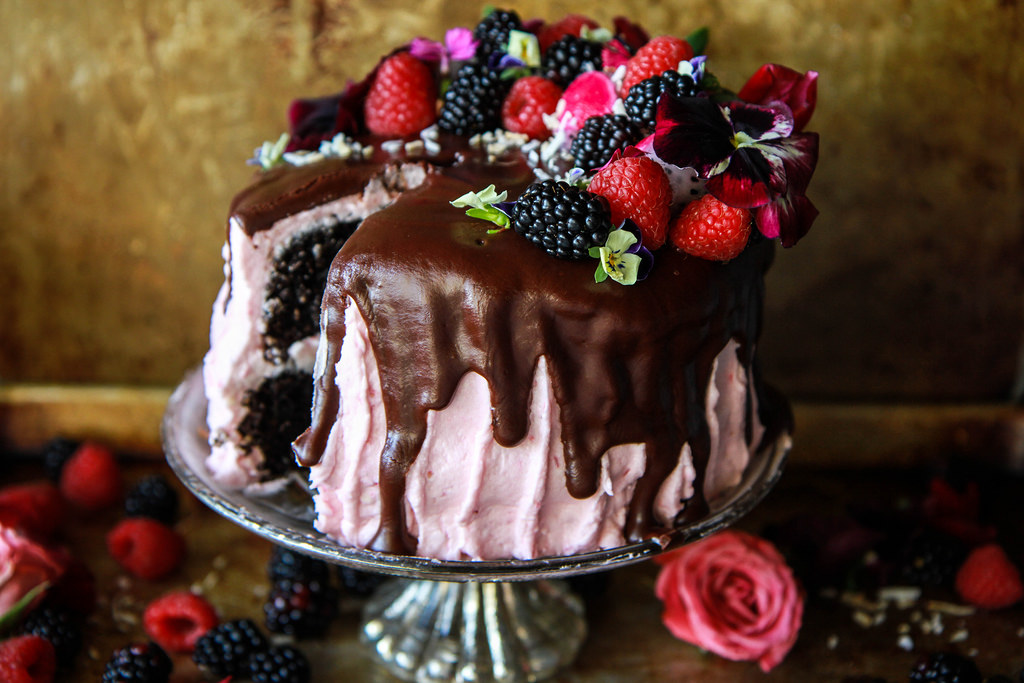 Chocolate Coconut Raspberry Cake –Vegan and Gluten Free - Heather Christo