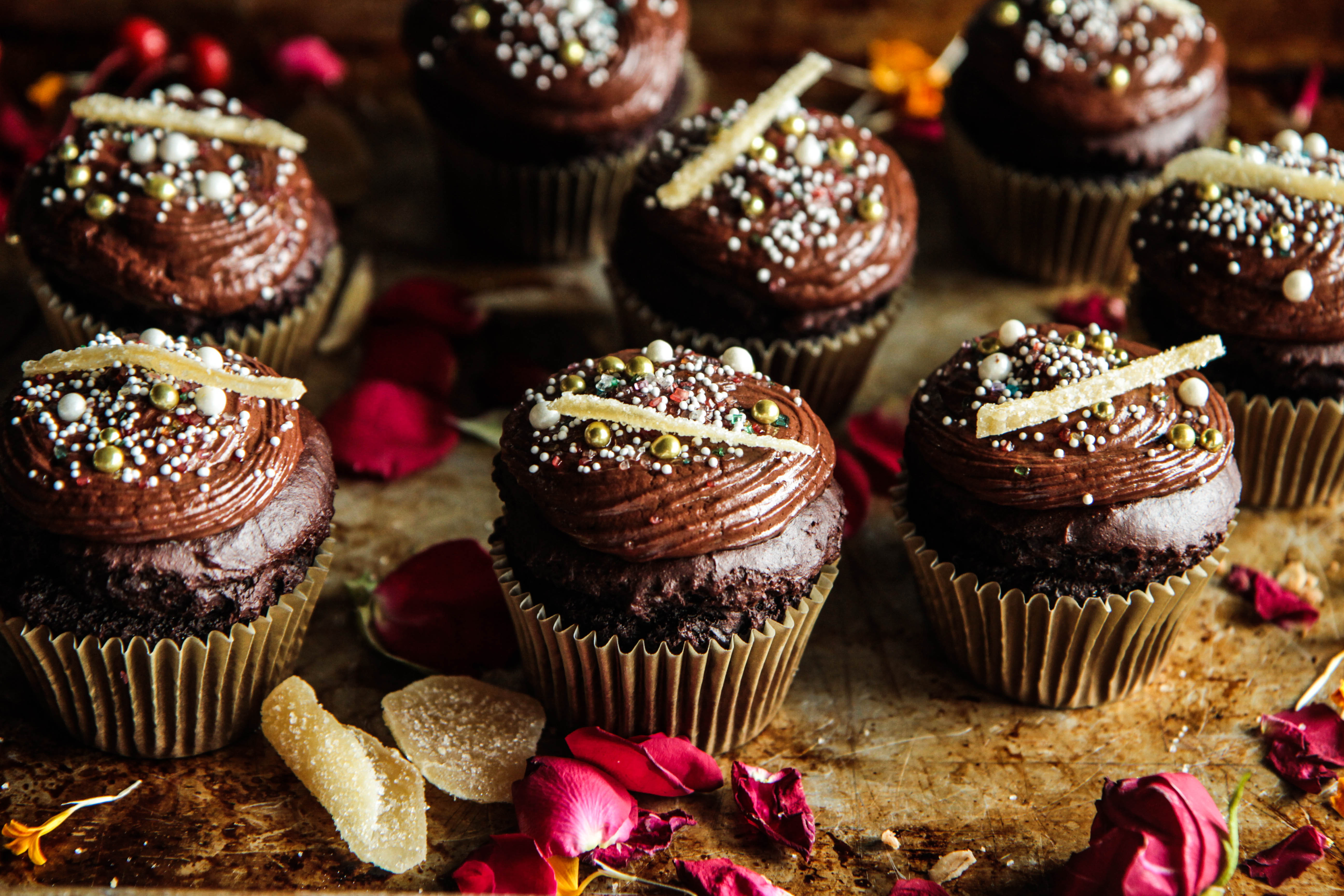 Dark Chocolate Ginger Cupcakes Gluten Free And Vegan